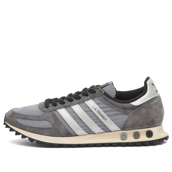 Adidas La Trainer Og Sneakers in Grey Three/Silver Met./Off White | Size: UK 4 | Nylon/Suede/Rubber | END Clothing - shopify_US_11100122775890