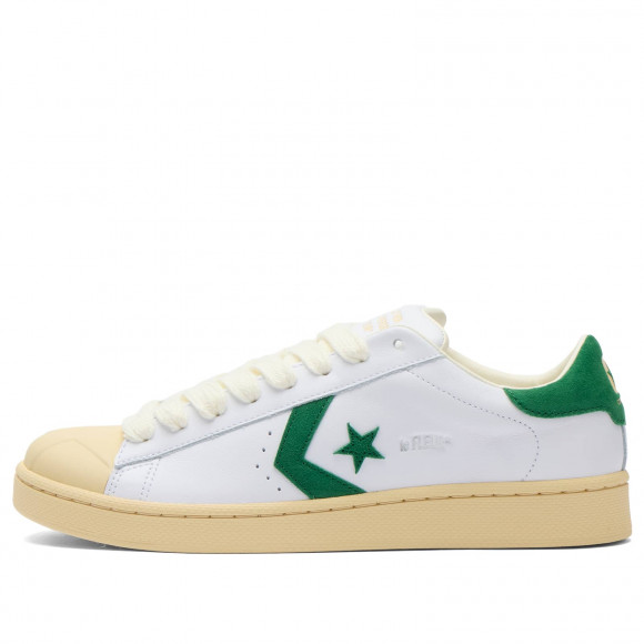Men's Converse X Golf Le Fleur* 1908 Pro Leather Sneakers in White/Amazon/Natural Ivory | Size: UK 4 | Leather/Suede/Rubber | END Clothing - shopify_US_11100125167954