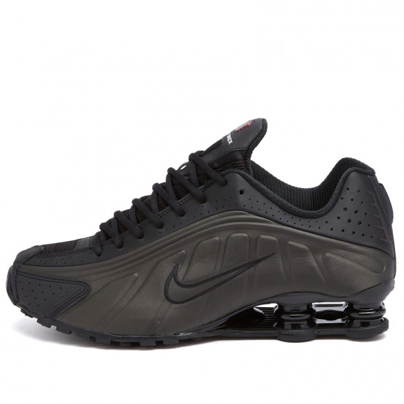 Men's Nike Shox R4 Sneakers in Black/Crimson | Size: UK 4 | Rubber/Synthetic | END Clothing - shopify_US_11100126413138
