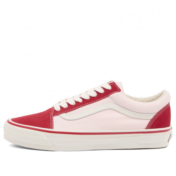 Vans Lx Old Skool Sneakers in Nineties Red/Pink | Size: UK 7.5 | Leather/Canvas/Suede | END Clothing - shopify_US_11100138013010