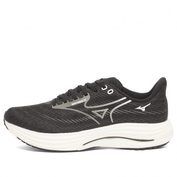 Men's Mizuno Running Wave Rider 29 Sneakers in Black Sand/Quiet Shade/Black | Size: UK 8 | Mesh/Rubber | END Clothing - shopify_US_11100144435538