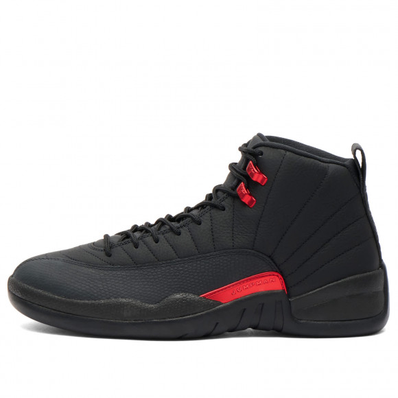 Men's Air Jordan 12 Retro Sneakers in Black/Varsity Red | Size: UK 11 | Leather/Rubber/Eva | END Clothing - shopify_US_11100147024210