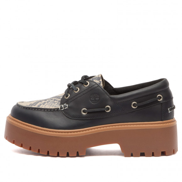 Women's Timberland Stone Street Platform Boat Shoe in Snake Print Suede | Size: UK 4 | Leather/Suede/Rubber | END Clothing - shopify_US_11100160983378