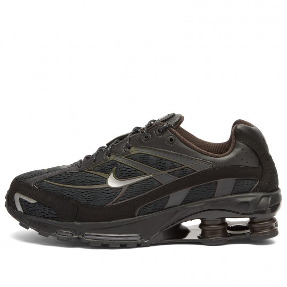 Nike Shox Ride 2 Sneakers in Noir/Silver/Khaki | Size: UK 5.5 | Mesh/Rubber/Synthetic | END Clothing - shopify_US_11100162949458