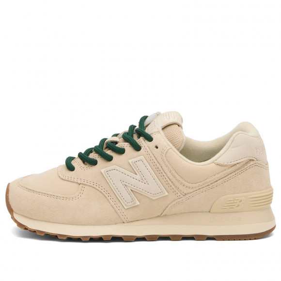 Women's New Balance 574 Sneakers in Black/Darker Sea Salt | Size: UK 5.5 | Suede/Mesh/Rubber | END Clothing - shopify_US_11100170060114