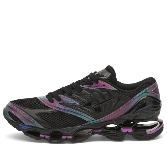 Men's Mizuno Wave Prophecy Ls Sneakers in Indigo/Black/Cattleya Orchid | Size: UK 7 | Mesh/Rubber | END Clothing - shopify_US_11100173893970