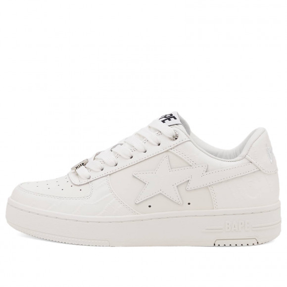 Women's A Bathing Ape Bape Sta #3 Sneakers in White | Size: UK 6 | Leather/Rubber | END Clothing - shopify_US_11100175860050