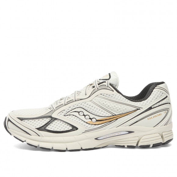 Saucony Progrid Guide 7 Sneakers in Onyx/Gold | Size: UK 7.5 | Mesh/Rubber | END Clothing - shopify_US_11100186771794