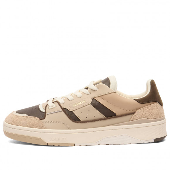 Men's Axel Arigato Clay Sneakers in Beige/Dark Brown | Size: UK 8 | Polyester/Leather/Suede | END Clothing - shopify_US_11100187689298