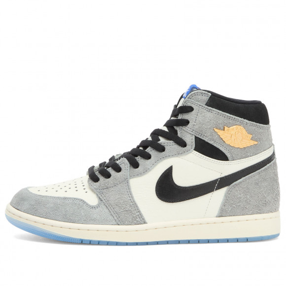 Men's Air Jordan 1 Retro High Og Sneakers in Cool Grey/Black/Sail | Size: UK 10.5 | Leather/Suede/Rubber | END Clothing - shopify_US_11100187918674