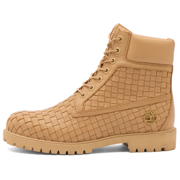 Men's Timberland 6 Inch Woven Lace Boot in Medium Beige Full Grain | Size: UK 8 | Leather/Rubber | END Clothing - shopify_US_11100188410194