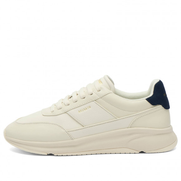 Men's Axel Arigato Genesis Neo Leather Runner Shoes in Off White/Blue | Size: UK 9 | Leather/Rubber | END Clothing - shopify_US_11100192670034