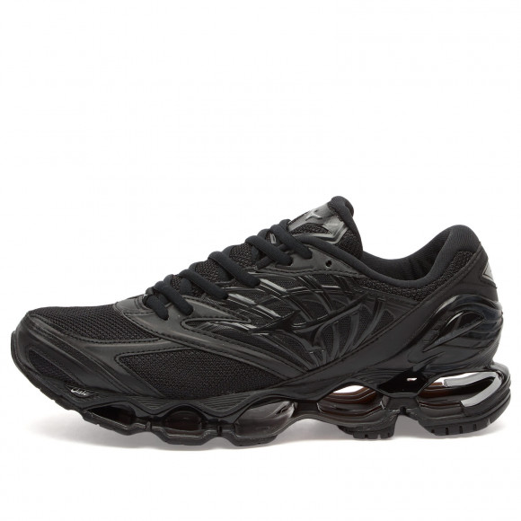 Men's Mizuno Wave Prophecy Ls Shoes in Black | Size: UK 6.5 | Polyester/Suede/Mesh | END Clothing - shopify_US_11100197323090
