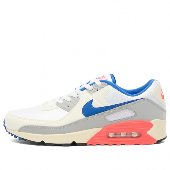 Nike Air Max 90 Qs Ultramarine Sneakers in Light Base Grey/Sport Royal/Coconut Milk | Size: UK 3 | Suede/Rubber/Synthetic | END Clothing - shopify_US_11100218884434