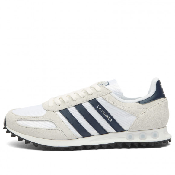 Men's Adidas La Trainer Og Sneakers in Ftwr White/Night Indigo/Crystal White | Size: UK 9 | Suede/Mesh/Rubber | END Clothing - shopify_US_11100219933010