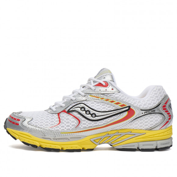 Men's Saucony Ride 1 Sneakers in White/Buttercup | Size: UK 11.5 | Mesh/Rubber/Foam | END Clothing - shopify_US_11100222587218
