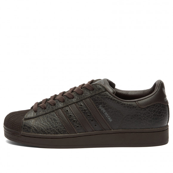 Men's Adidas Superstar Ii Sneakers in Shadow Olive/Dark Brown/Iron Met. | Size: UK 5.5 | Leather/Rubber | END Clothing - shopify_US_11100227862866