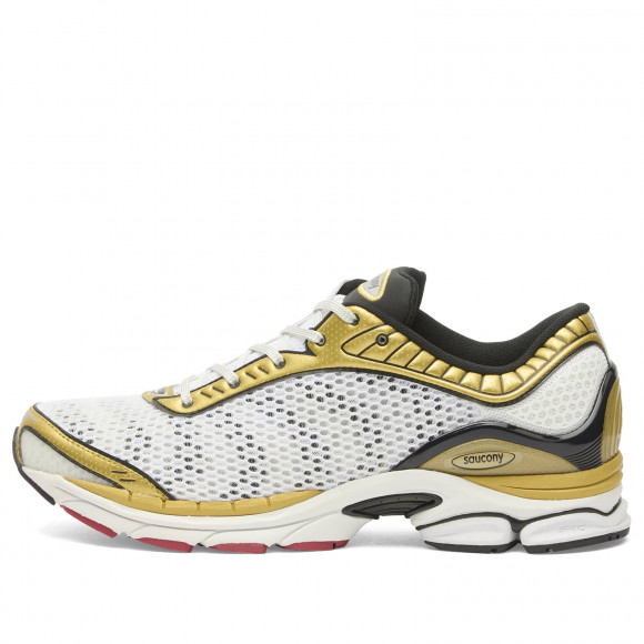 Men's Saucony Progrid Paramount Sneakers in White/Gold | Size: UK 6.5 | Mesh/Eva/Synthetic | END Clothing - shopify_US_11100228747602