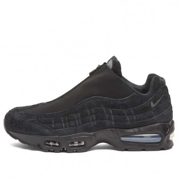Nike Air Max 95 Big Bubble Zip Sneakers in Black/Anthracite Metalic Cool Grey/White | Size: UK 9 | Suede/Rubber/Eva | END Clothing - shopify_US_11100231631186
