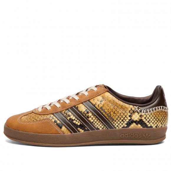 Adidas X Wales Bonner Gazelle Snake Sneakers in Dust Rust/Wonder White/Collegiate Burgundy | Size: UK 4.5 | Leather/Rubber | END Clothing - shopify_US_11100234940754