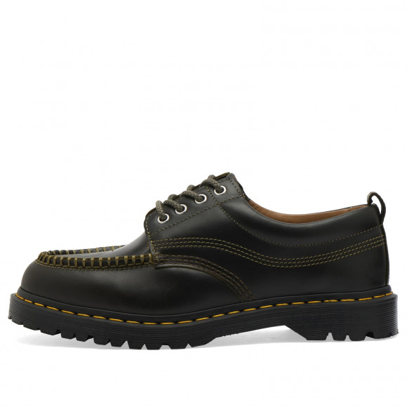 Men's Dr. Martens Lowell 4 Eye Shoe in Olive Mayhem | Size: UK 10 | 100% Leather | END Clothing - shopify_US_11100264431954