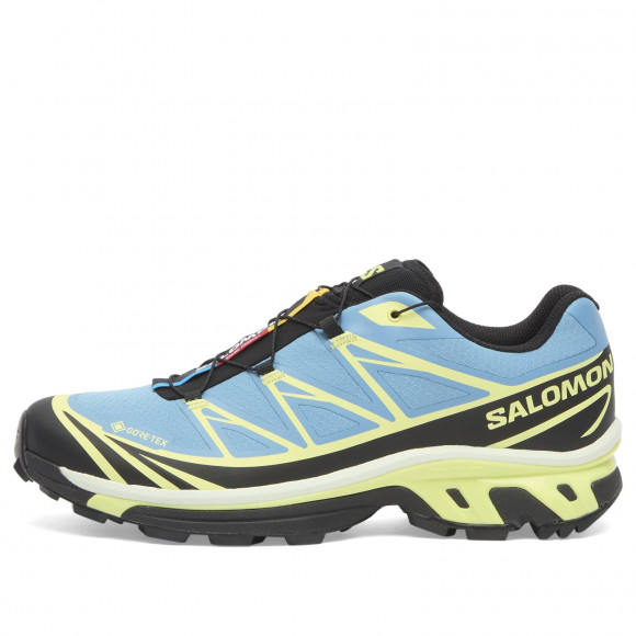 Men's Salomon Xt-6 Gtx Sneakers in Niagara/Sunny Lime/Black | Size: UK 9.5 | Mesh/Synthetic | END Clothing - shopify_US_11100265677138