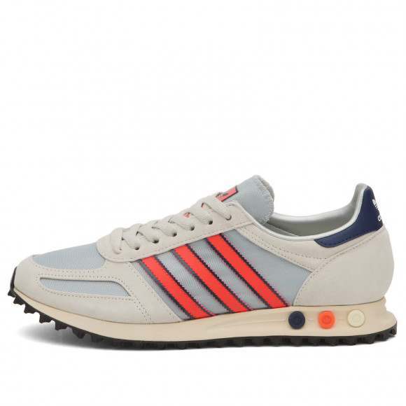 Adidas La Trainer Og Sneakers in Silver Met./Supplier Colour/Dark Blue | Size: UK 13.5 | Nylon/Suede/Rubber | END Clothing - shopify_US_11100267446610