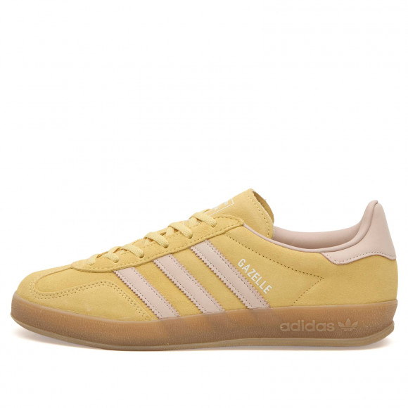Women's Adidas Gazelle Indoor Sneakers in Almost Yellow/Wonder Quartz/Gum | Size: UK 3 | Leather/Suede/Rubber | END Clothing - shopify_US_11100270199122