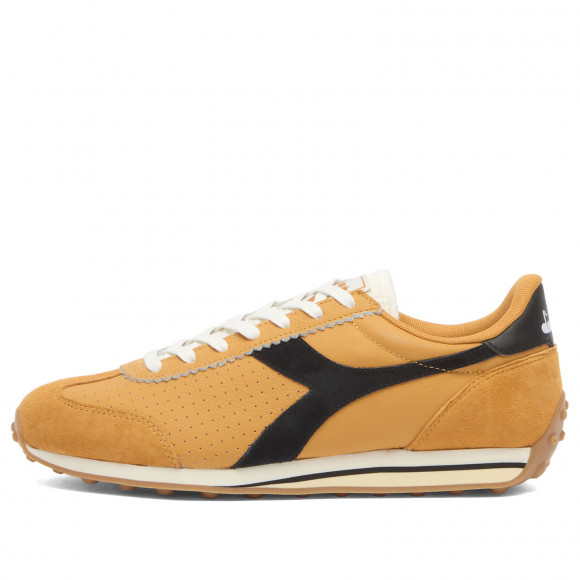 Men's Diadora Rally Punched Sneakers in Orange Mustard | Size: UK 11 | Leather/Suede/Rubber | END Clothing - shopify_US_11100272722258