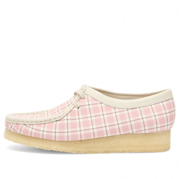 Women's Clarks Originals Check Wallabee Boot in Pink Check | Size: UK 4 | 100% Leather | END Clothing - shopify_US_11100275343698