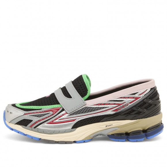 New Balance 1906 Loafer Sneakers in Silver Metallic/Black/Fire Cracker | Size: UK 11.5 | Mesh/Rubber/Foam | END Clothing - shopify_US_11100304146770