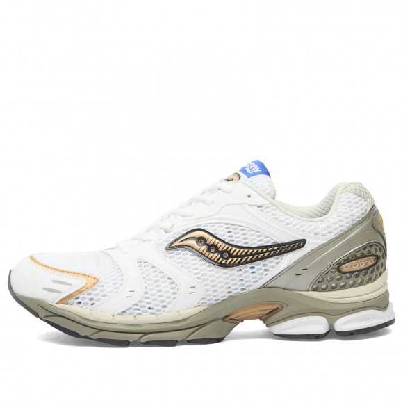 Saucony Progrid Triumph 4 Sneakers in White/Laurel | Size: UK 12 | Mesh/Rubber/Synthetic | END Clothing - shopify_US_11100304474450