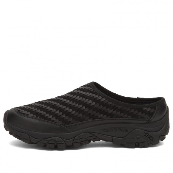 Men's Merrell 1Trl Moab Slide 2 Leather Woven Se Shoes in Black | Size: UK 9 | Leather/Mesh/Rubber | END Clothing - shopify_US_11100305555794