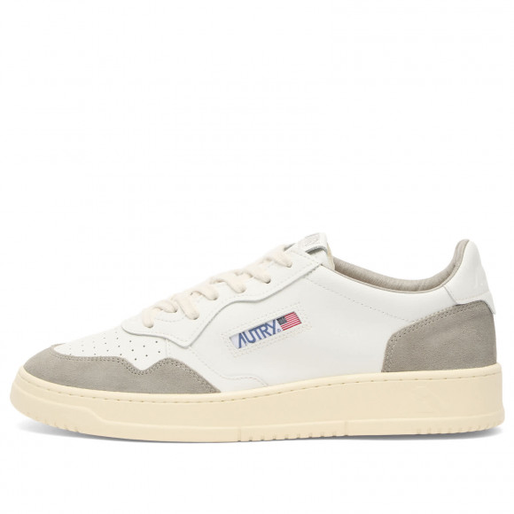 Men's Autry Medalist Low Leather Suede Sneakers in Suede White/Vapor | Size: UK 10 | Leather/Suede/Rubber | END Clothing - shopify_US_11100307128658