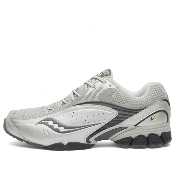 Saucony Progrid V2 Sneakers in Silver/Navy | Size: UK 8.5 | Mesh/Eva | END Clothing - shopify_US_11100308668754