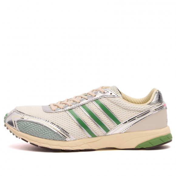Adidas Adizero Adios Og Sneakers in Cream White/Preloved Green/Dark Brown | Size: UK 9.5 | Suede/Mesh/Rubber | END Clothing - shopify_US_11100313747794