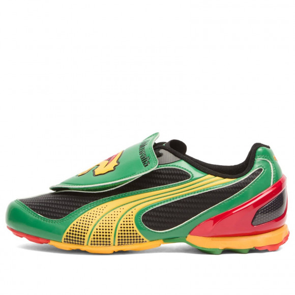 Women's Puma V-S1 Ahluwalia Op1 Sneakers in Archive Green/Yellow Sizzle/Black-Candy Apple | Size: UK 6 | Faux Leather/Rubber | END Clothing - shopify_US_11100316827986