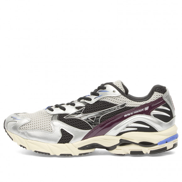 Men's Mizuno Wave Rider 10 Sneakers in Harbor Mist/Black/Fig | Size: UK 8.5 | Mesh/Rubber/Synthetic | END Clothing - shopify_US_11100323217746