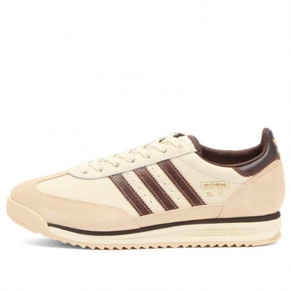 Men's Adidas Sl 72 Rs Sneakers in Cream White/Dusky Bronze/Aurora Coffee | Size: UK 9.5 | Leather/Suede/Rubber | END Clothing - shopify_US_11100323316050