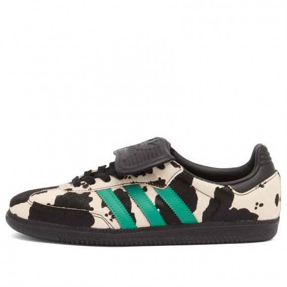 Women's Adidas Samba Lt Cow Print W Sneakers in Core Black/Lucid Blue/Gold | Size: UK 9 | Rubber/Leather | END Clothing - shopify_US_11100357067090