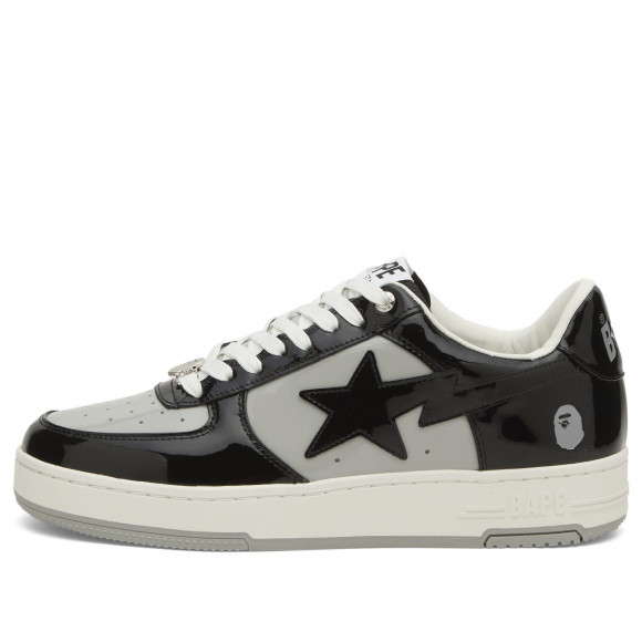 Men's A Bathing Ape Patent Leather Bape Sta #4 M2 Shoes in Black | Size: UK 8 | Leather/Rubber | END Clothing - shopify_US_11100358607186