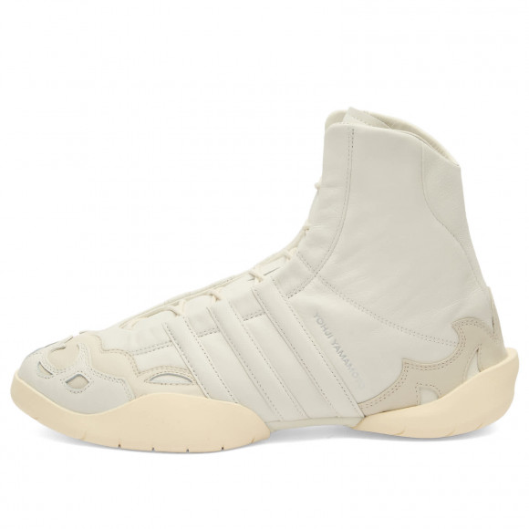 Women's Y-3 Regu 2002 Hi Shoes in White | Size: UK 6 | Leather/Rubber/Eva | END Clothing - shopify_US_11100361556306