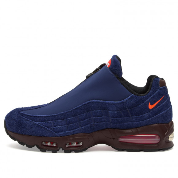 Nike Air Max 95 Big Bubble Zip Sneakers in Loyal Blue/Hyper Crimson/El Dorado | Size: UK 3.5 | Suede/Rubber/Eva | END Clothing - shopify_US_11100364964178