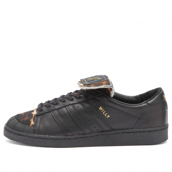 Adidas X Willy Chavarria Jabbar Low Sneakers in Core Black | Size: UK 10 | Leather/Rubber | END Clothing - shopify_US_11100366700882
