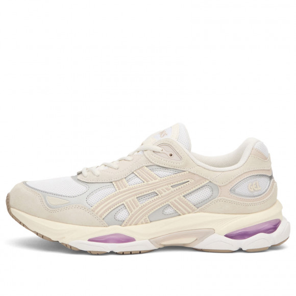 Asics Gel-Nyc 2 Sneakers in White/Taro Purple | Size: UK 8.5 | Suede/Mesh/Rubber | END Clothing - shopify_US_11100370207058