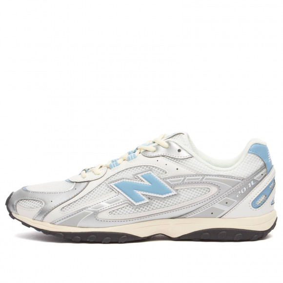 New Balance 204L Mesh Sneakers in Silver Metallic | Size: UK 9.5 | Suede/Mesh/Rubber | END Clothing - shopify_US_11100373320018