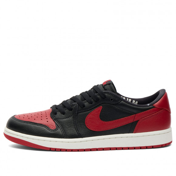 Men's Air Jordan 1 Retro Low Og Sneakers in Black/Varsity Red Summit White | Size: UK 11.5 | Leather/Rubber | END Clothing - shopify_US_11100406579538