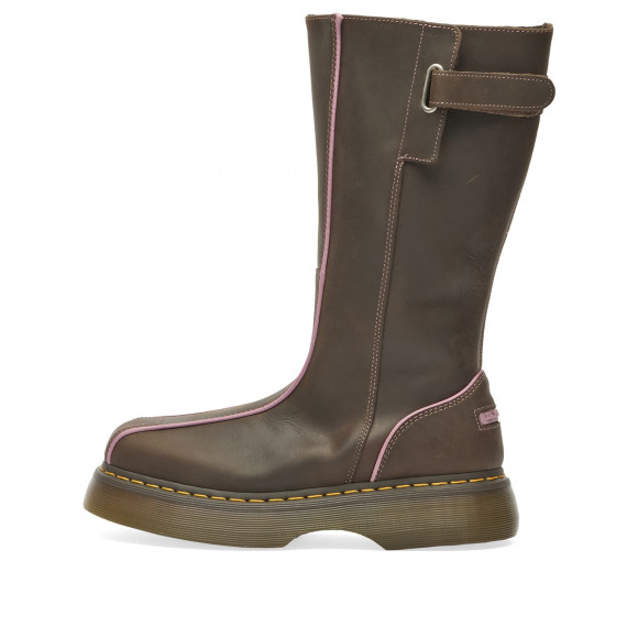 Women's Dr. Martens Buzz Hi High Boot in Dark Brown Wyoming | Size: UK 6 | Leather/Rubber | END Clothing - shopify_US_11100410937682