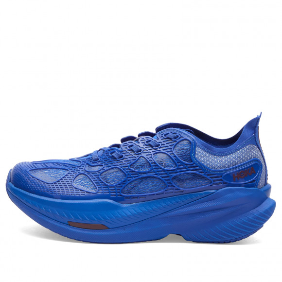Hoka One One U Mach X Caged Sneakers in Ultramarine/Midnight Blue | Size: UK 12 | Mesh/Rubber/Foam | END Clothing - shopify_US_11100411527506