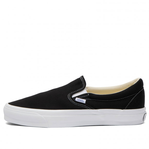 Vans Slip-On Reissue 98 Shoes in Black/White | Size: UK 10 | Leather/Canvas/Rubber | END Clothing - shopify_US_11100418310482